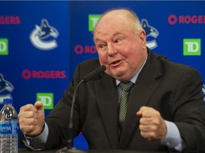 ‘We don’t lose too many when I’m doing the projections,’ Canucks coach Bruce Boudreau quips when he looks at the remaining schedules for both his team and its rivals.
