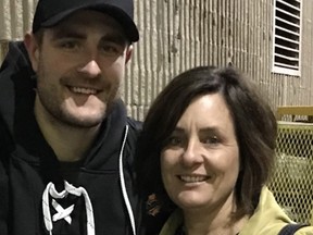 Brady and Mary Shaw. Mary's husband Brad, Brady's dad, is assistant coach of the Vancouver Canucks. Mary is a children's author.