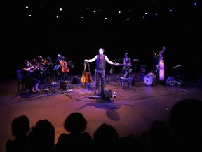 C.R. Avery performs the score for his film Victory on East Hastings, at the Rio Theatre on Jan. 25.