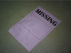 Stock image for missing person.