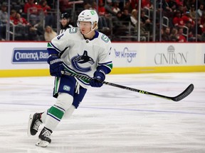 Jack Rathbone, who started this season with the NHL Canucks before being assigned to Abbotsford, has been injured of late, but did put up six points in seven games for the AHL Canucks.