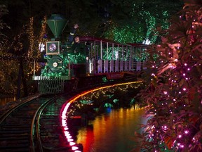 File photo of the Bright Nights Train in Stanley Park.