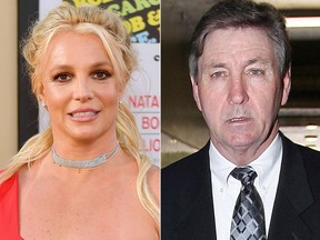 Britney Spears and her father Jamie Spears.