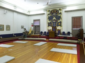 Odd Fellows Hall at 1443 W. 8th Ave. in Vancouver on Jan. 7. The main hall was recently converted into a warming shelter.