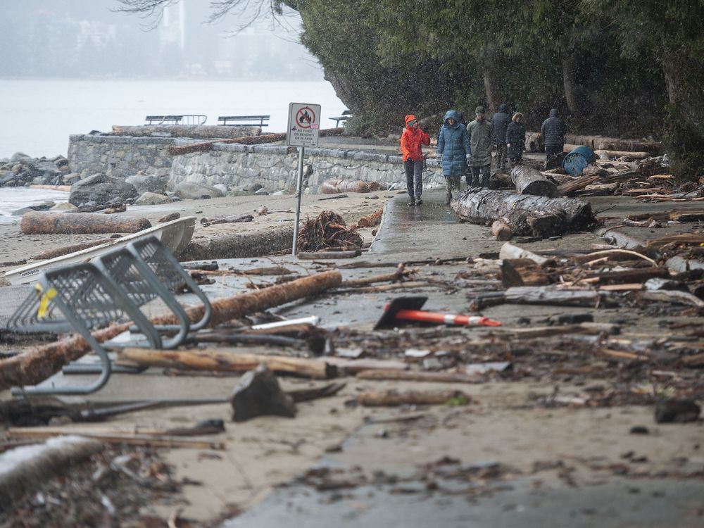 Clean up underway at two Metro Vancouver seawalls shattered in one storm