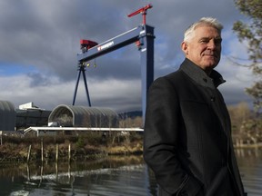 Derek Holloway, a retired accredited appraiser with B.C. Assessment, near the Seaspan property in North Vancouver District.