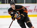Sean Donaldson has scored 25 goals in 26 games for the Nanaimo Clippers this season, tying him for first place in the BC Hockey League.