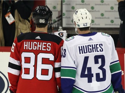 Jack Hughes scores 1st NHL goal in Devils' 1-0 win over Canucks