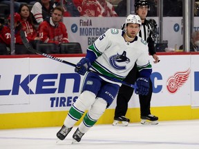 Tucker Poolman has three seasons left on the four-year, US $10-million contract he signed in July 2021 with the Canucks.