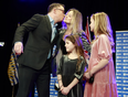 Kevin Falcon is congratulated by his family after securing the B.C.Liberal leadership Feb. 5