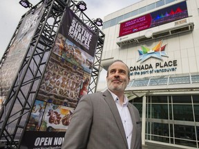 Destination Vancouver CEO Royce Chwin at the Vancouver Trade and Convention Centre on Feb. 17.