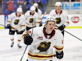 ‘How many times have I heard I’m too small? Quite a bit, but it doesn’t matter,’ says Vancouver Giant winger Jacob Boucher, obtained from the Edmonton Oil Kings in a major WHL trade deadline deal in mid-January and one of 10 Giants in their 19-year-old seasons.