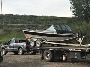 March 29, 2022 - Using the Wildlife Act, the BC Conservation Officer Service seized a truck and riverboat – valued at about $60,000 – from a prolific offender in northern B.C. The seizure came as a result of an investigation into a 2017 night hunting decoy operation.
