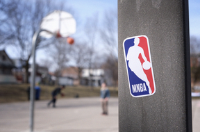 This image is among the marketing materials for the Add the M campaign, which seeks to raise awareness for gender equity in sports by calling on major male-dominated leagues to add an M to their name, the way women’s leagues have done for years.
