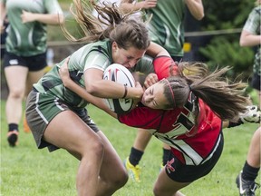 File photo: AAA B.C. girls rugby  championship victory in North Vancouver, B.C. in 2015.