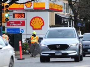 Gas prices at a record high of 186.9 cents a litre in North Vancouver on March 2 as the crisis in Ukraine continues.