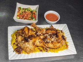 Both the chicken (above) and lamb haneeth are halal and incredibly moist, tender and loaded with flavour from 16 spices.