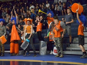 Unity Christian Flames cheered on their team to victory in Friday's Single A semifinals. The Chilliwack team, who are the reigning champions at that level, are a part of four first-place games on Saturday at the Langley Events Centre.