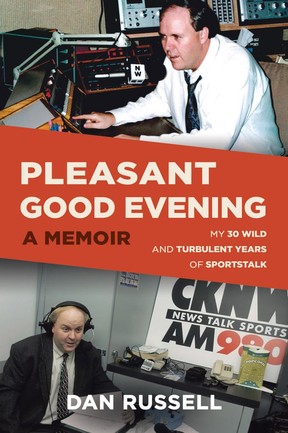 Cover of Pleasant Good Evening — A Memoir: My 30 Wild and Turbulent Years of Sportstalk.