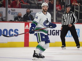 Kyle Burroughs, who is 1-4-5 in 36 games this season and plays with a physical edge, has another year left on a two-way deal that pays him US $750,000 a season at the NHL level.