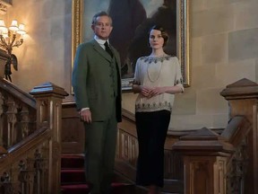 Hugh Bonneville and Michelle Dockery in "Downton Abbey: A New Era."