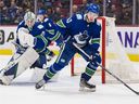Quinn Hughes felt so poorly on Tuesday that he stayed home and didn't travel with the Canucks to Las Vegas for their Wednesday game against the Golden Knights.