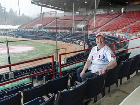 Jon Lazar is a Vancouver Canadians' season ticket-holder. He's pictured at Nat Bailey Stadium on April 12.