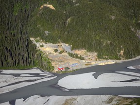 Site of the Tulsequah Chief mine on the Taku River.