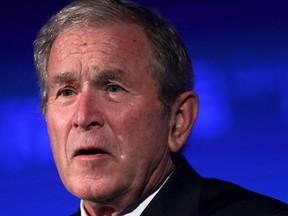 File photo: Former U.S. President George W. Bush speaks during a conference at the U.S. Chamber of Commerce June 23, 2017 in Washington, DC.