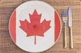 Dinner plate for Canada