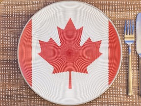 Dinner plate for Canada