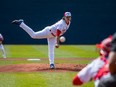 Vancouver Canadians pitcher Trent Palmer is moving up to the next level in the Toronto Blue Jays organization.