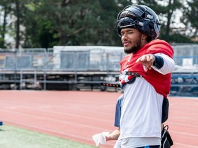 Antonio Pipkin gives a photographer the side eye at Argonauts training camp last summer. The surprise cut at Argos camp calls it ‘a no-brainer ... an easy, smooth decision’ to join the B.C. Lions.