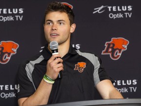 B.C. Lions quarterback Nathan Rourke.