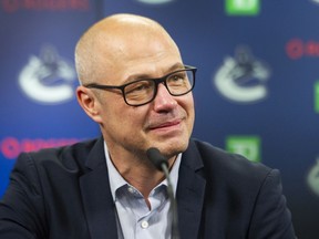 ‘I believe in picking the best player, regardless of position, and you can never have too many players in one position,’ Canucks general manager Patrik Allvin, who will get the 15th selection, says of his draft philosophy.