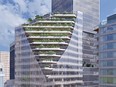 Rendering of Vancouver's first post-COVID office tower at 1166 West Pender. It will be 32 storeys and total 344,000 square feet with 12,000-square-foot office floor plates.