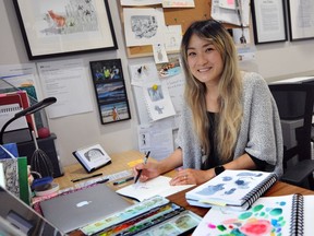 Pulitzer Prize-nominated cartoonist Zoe Si in Vancouver.