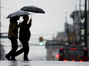 A low pressure system headed for Vancouver Island and the B.C. south coast will bring strong winds and heavy rains, Environment Canada says.