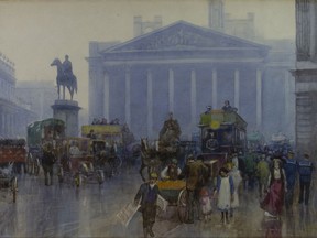 Fredrick Marlett Bell-Smith's watercolour Heart of the Empire (1909) is in the Museum of Vancouver collection.