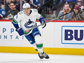 Travis Dermott, who had one goal and two points in 17 games with the Canucks after coming over from Toronto in a late-season trade, was missing again from practice on Wednesday.
