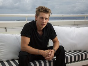 Elvis star Austin Butler seen during an appearance at the Cannes Film Festival in France, Wednesday, May 25, 2022.