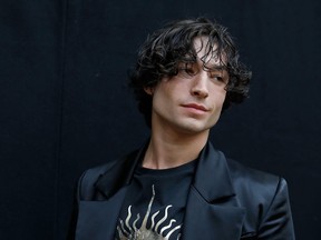 Ezra Miller attends the Vivienne Westwood show during London Fashion Week Men's June 2017 collections on June 12, 2017 in London.
