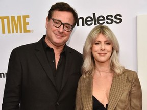Actor Bob Saget and his wife journalist Kelly Rizzo arrive for the Showtime series "Shameless" FYC red carpet event at the Linwood Dunn theatre in Hollywood on March 6, 2019.