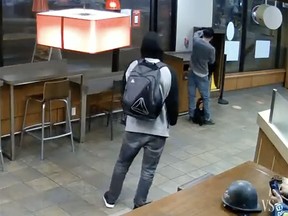 A man caught on video stabbing an unsuspecting victim in a downtown Vancouver Tim Hortons in January 2022 has pleaded guilty to aggravated assault and received a three-year sentence.
