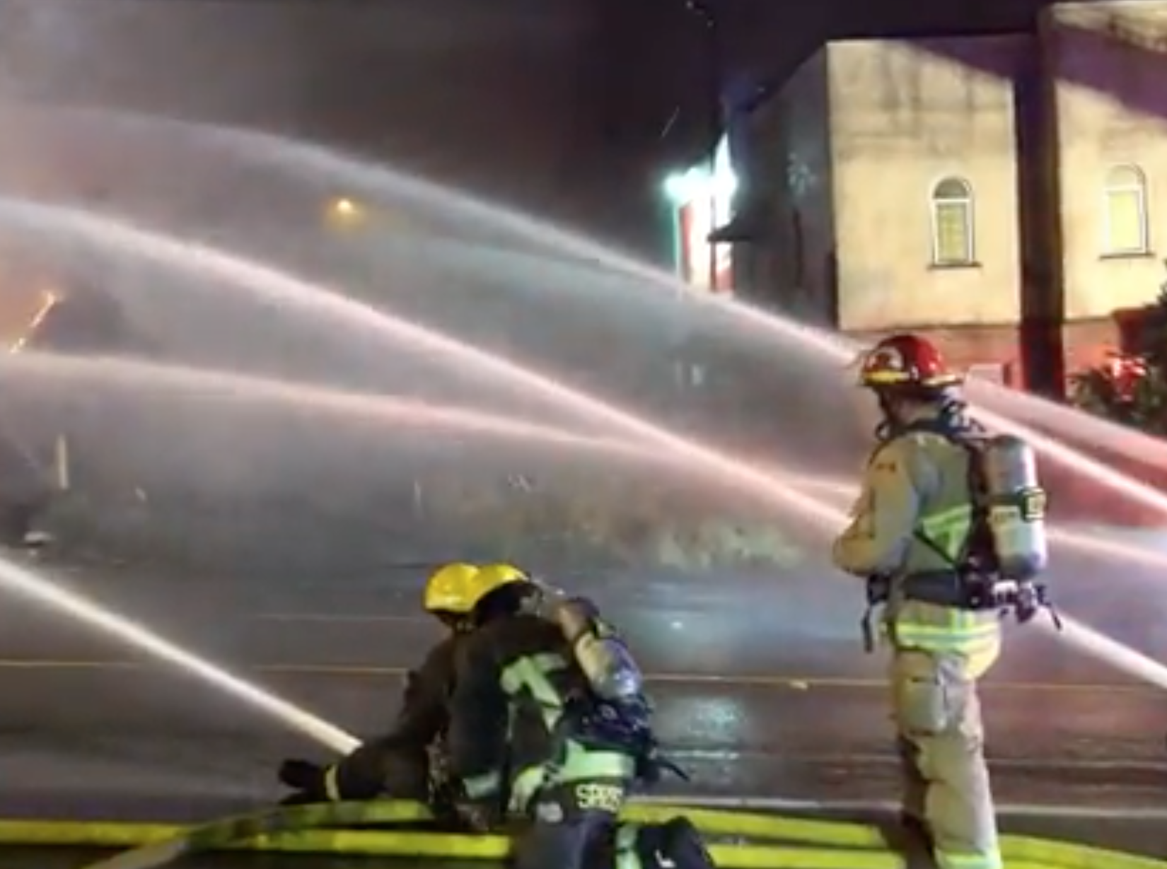 Firefighters battle massive blaze in East Van late Wednesday