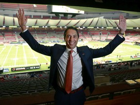 Lions owner Amar Doman, pictured last November at B.C. Place, says ‘we’ve got to be able to manage this awesome crowd properly so they have a good experience’ on Saturday.