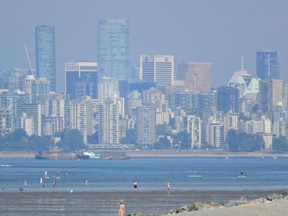 Vancouver seen through a haze of heat in June of last year.