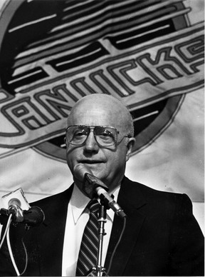 1985: Vancouver Canucks general manager Jack Gordon.