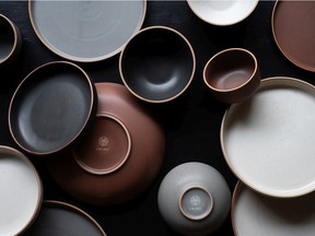 Tableware by Lineage Ceramics.