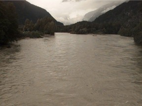 A file photo of the Squamish River. A flood watch has been issued for the Lillooet River while the Squamish River is under a high streamflow advisory.